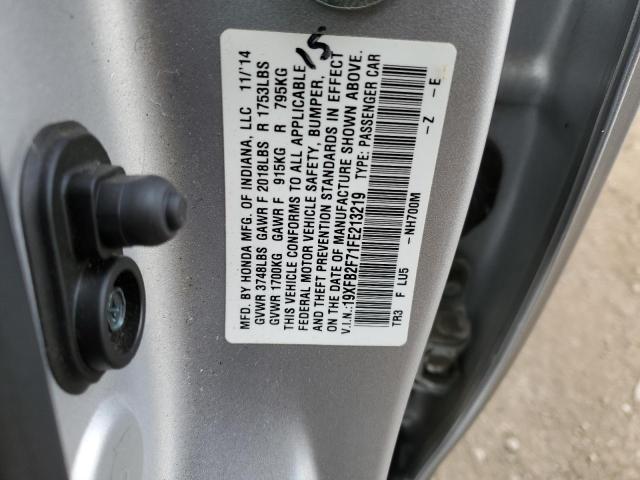 Photo 10 from auction – 2015 HONDA CIVIC SE with VIN 19XFB2F71FE213219