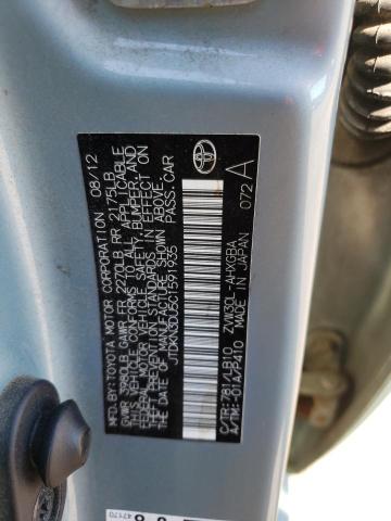 Photo 10 from auction – 2012 TOYOTA PRIUS with VIN JTDKN3DU5C1591935