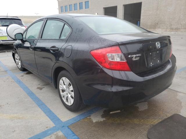 Photo 3 from auction – 2012 HONDA CIVIC LX with VIN 2HGFB2F59CH611794