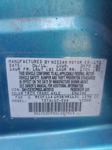 Photo 10 from auction – 2016 NISSAN VERSA NOTE with VIN 3N1CE2CP0GL407013