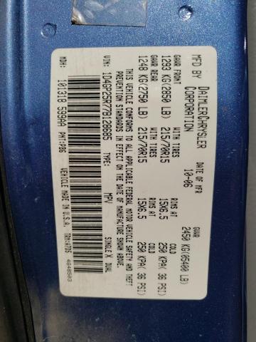 Photo 10 from auction – 2007 DODGE CARAVAN SE with VIN 1D4GP25R77B128685