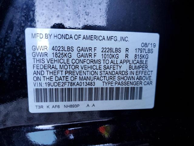 Photo 10 from auction – 2019 ACURA ILX PREMIU with VIN 19UDE2F78KA013483