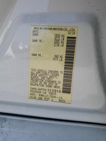 Photo 10 from auction – 2015 NISSAN ALTIMA 2.5 with VIN 1N4AL3AP3FN353956