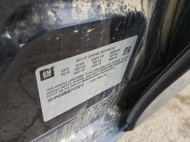 Photo 10 from auction – 2014 CHEVROLET CRUZE LT with VIN 1G1PC5SB0E7473213