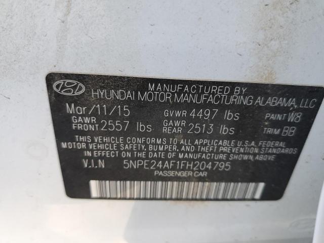 Photo 10 from auction – 2015 HYUNDAI SONATA SE with VIN 5NPE24AF1FH204795
