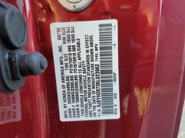 Photo 10 from auction – 2006 HONDA ELEMENT EX with VIN 5J6YH28736L023962