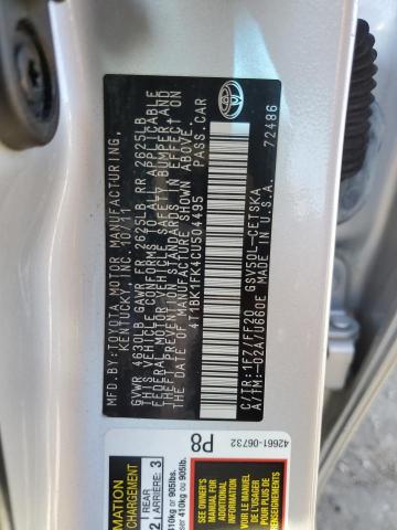 Photo 10 from auction – 2012 TOYOTA CAMRY SE with VIN 4T1BK1FK4CU504495