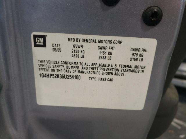 Photo 10 from auction – 2005 BUICK LESABRE CU with VIN 1G4HP52K35U254100