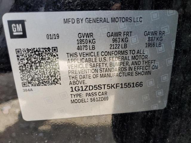 Photo 10 from auction – 2019 CHEVROLET MALIBU LT with VIN 1G1ZD5ST5KF155166