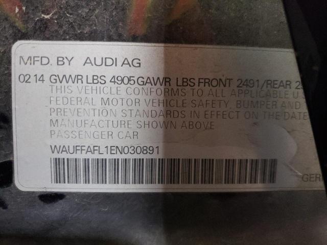Photo 10 from auction – 2014 AUDI A4 PREMIUM with VIN WAUFFAFL1EN030891