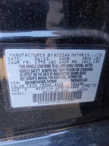 Photo 10 from auction – 2013 NISSAN SENTRA with VIN 3N1AB7AP4DL747924