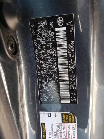 Photo 10 from auction – 2010 TOYOTA SCION TC with VIN JTKDE3B74A0312329