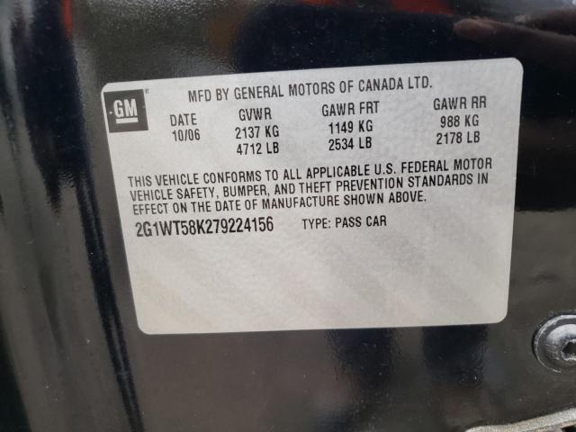 Photo 10 from auction – 2007 CHEVROLET IMPALA LT with VIN 2G1WT58K279224156