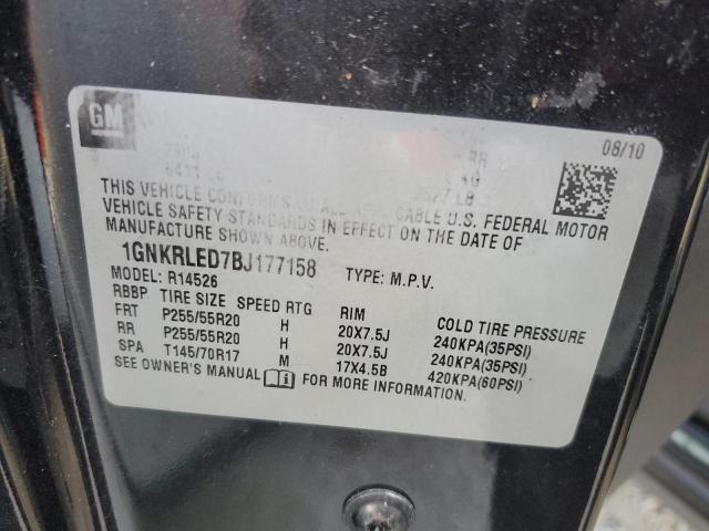 Photo 10 from auction – 2011 CHEVROLET TRAVERSE L with VIN 1GNKRLED7BJ177158