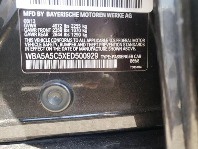 Photo 10 from auction – 2014 BMW 528 I with VIN WBA5A5C5XED500929