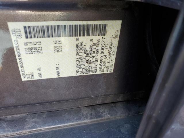Photo 10 from auction – 2013 NISSAN MAXIMA S with VIN 1N4AA5AP0DC800527