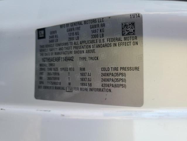 Photo 10 from auction – 2015 GMC CANYON with VIN 1GTH5AEA9F1149442