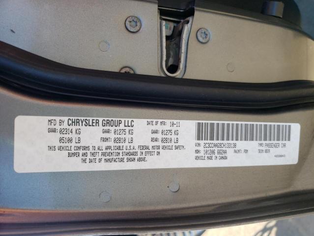 Photo 10 from auction – 2012 CHRYSLER 300 with VIN 2C3CCAAG9CH133138