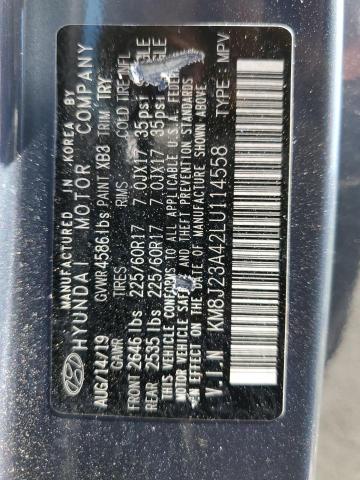 Photo 10 from auction – 2020 HYUNDAI TUCSON SE with VIN KM8J23A42LU114558