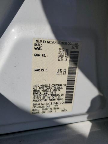 Photo 10 from auction – 2016 NISSAN ALTIMA 2.5 with VIN 1N4AL3AP3GC134072