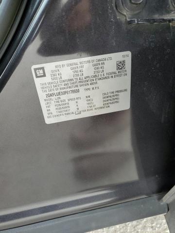Photo 10 from auction – 2015 GMC TERRAIN DE with VIN 2GKFLUE30F6178930