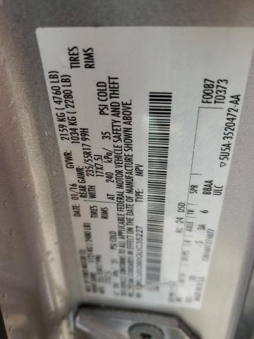 Photo 10 from auction – 2016 FORD ESCAPE SE with VIN 1FMCU0G90GUC35227