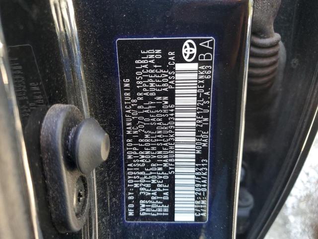 Photo 10 from auction – 2019 TOYOTA COROLLA L with VIN 5YFBURHE3KP903446
