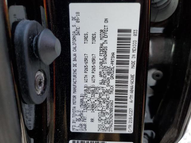 Photo 10 from auction – 2019 TOYOTA TACOMA DOU with VIN 3TMAZ5CN2KM081663
