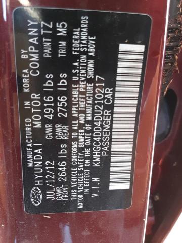 Photo 10 from auction – 2013 HYUNDAI GENESIS 3. with VIN KMHGC4DD4DU210217