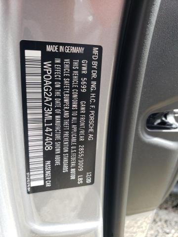 Photo 10 from auction – 2021 PORSCHE PANAMERA G with VIN WP0AG2A73ML147408