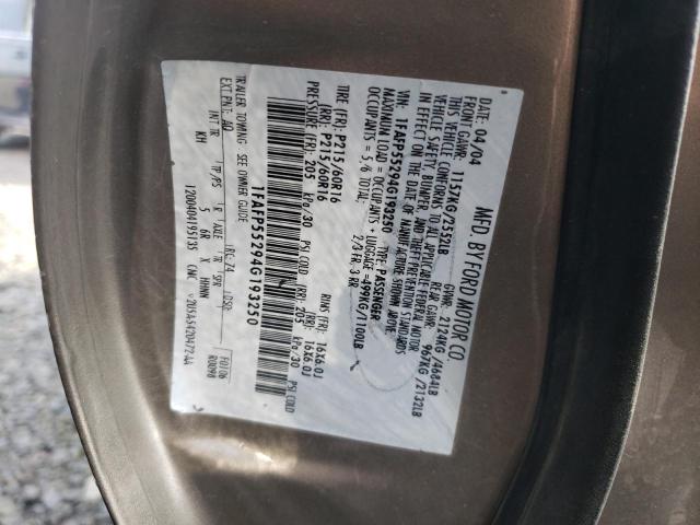 Photo 10 from auction – 2004 FORD TAURUS SES with VIN 1FAFP55294G193250