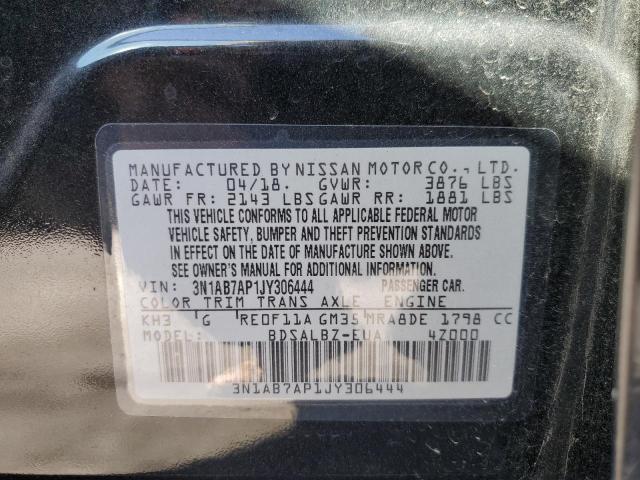 Photo 10 from auction – 2018 NISSAN SENTRA S with VIN 3N1AB7AP1JY306444