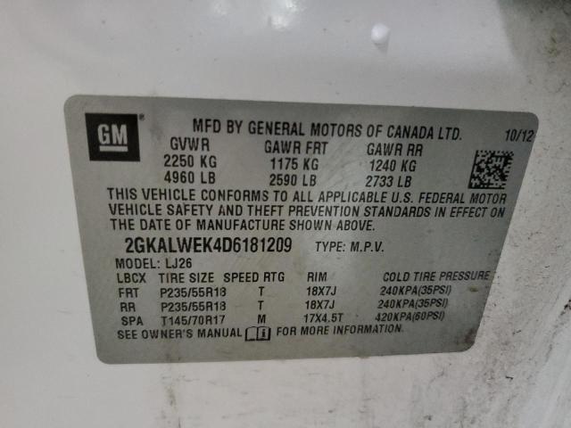 صورة رقم 10 من المزاد - 2013 GMC TERRAIN SL مع VIN 2GKALWEK4D6181209