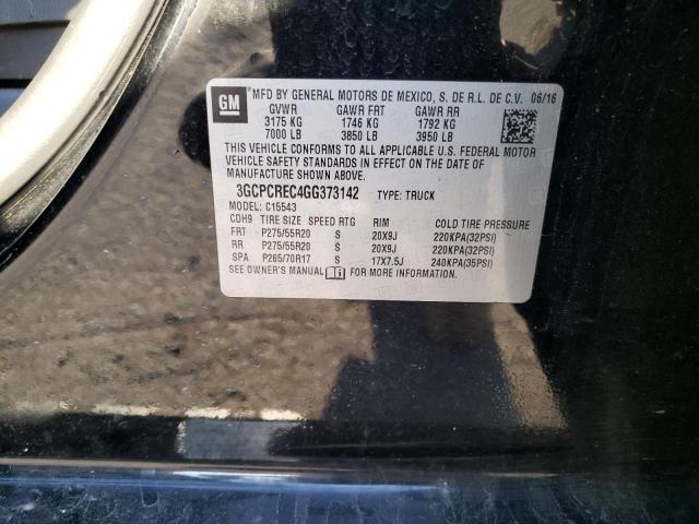 Photo 10 from auction – 2016 CHEVROLET SILVERADO with VIN 3GCPCREC4GG373142