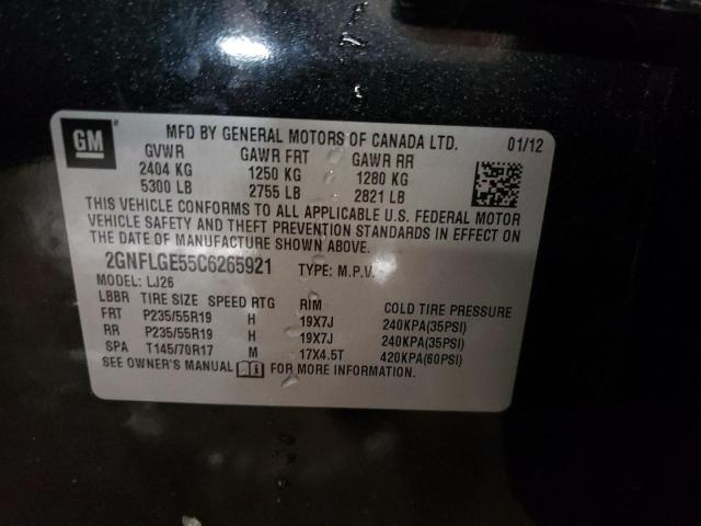 Photo 10 from auction – 2012 CHEVROLET EQUINOX LT with VIN 2GNFLGE55C6265921