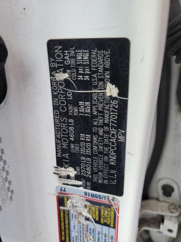 Photo 10 from auction – 2015 KIA SPORTAGE E with VIN KNDPCCACXF7701726