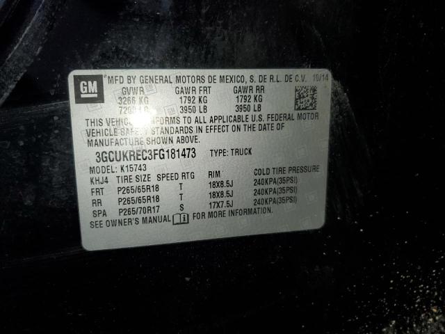 Photo 10 from auction – 2015 CHEVROLET SILVERADO with VIN 3GCUKREC3FG181473