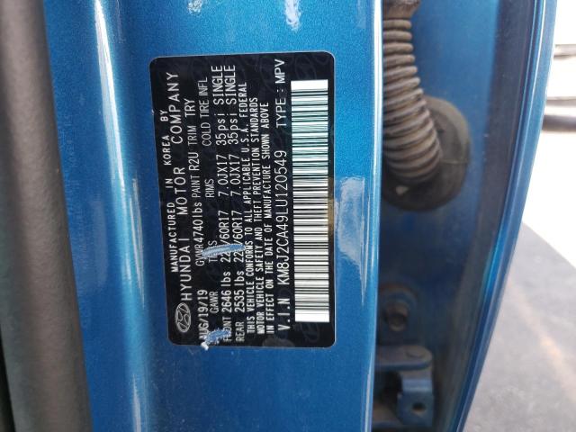 Photo 10 from auction – 2020 HYUNDAI TUCSON SE with VIN KM8J2CA49LU120549
