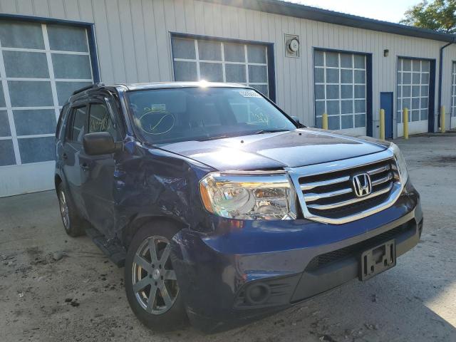 HONDA PILOT LX 2015 with VIN 5FNYF4H29FB037525 - Photo from auction