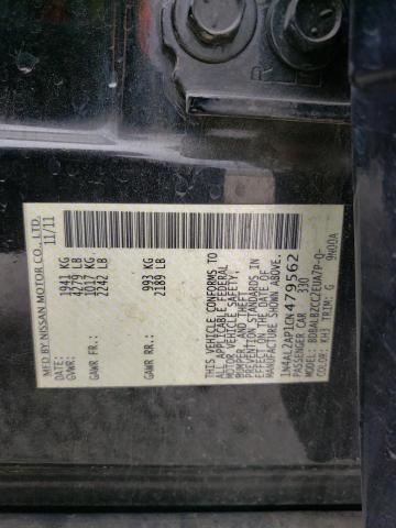 Photo 10 from auction – 2012 NISSAN ALTIMA BAS with VIN 1N4AL2AP1CN479562
