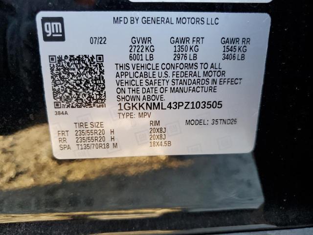 Photo 10 from auction – 2023 GMC ACADIA SLT with VIN 1GKKNML43PZ103505