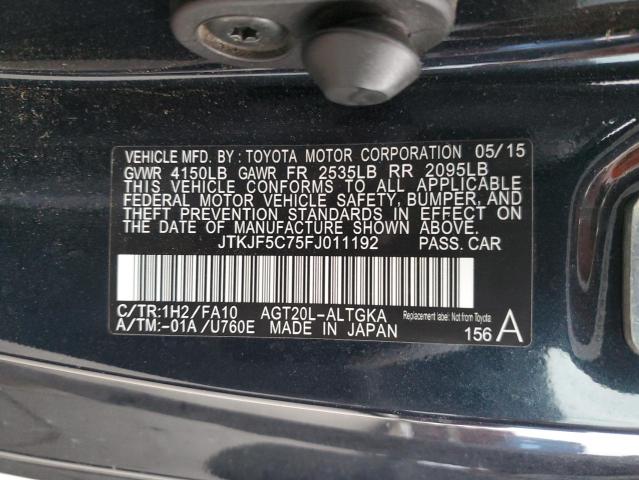 Photo 10 from auction – 2015 TOYOTA SCION TC with VIN JTKJF5C75FJ011192