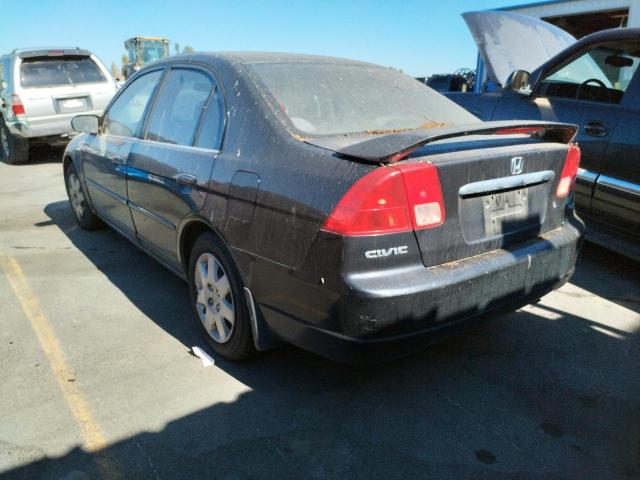 Photo 3 from auction – 2001 HONDA CIVIC EX with VIN 2HGES26751H506387