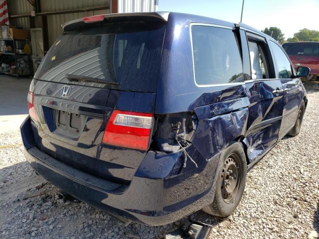 Photo 4 from auction – 2007 HONDA ODYSSEY LX with VIN 5FNRL38217B135604