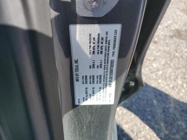 Photo 10 from auction – 2019 TESLA MODEL 3 with VIN 5YJ3E1EB6KF392923
