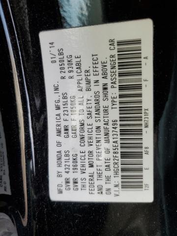 Photo 10 from auction – 2014 HONDA ACCORD EXL with VIN 1HGCR2F85EA137496