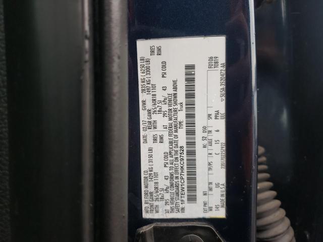 Photo 10 from auction – 2017 FORD F150 SUPER with VIN 1FTEW1CP7HKC97528