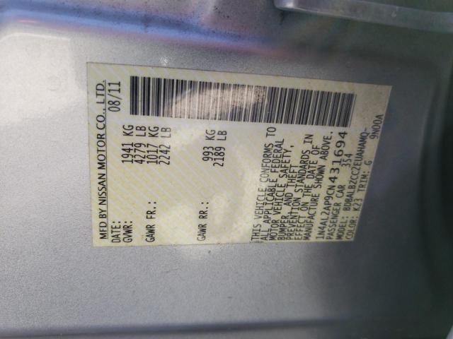 Photo 10 from auction – 2012 NISSAN ALTIMA BAS with VIN 1N4AL2AP9CN431694