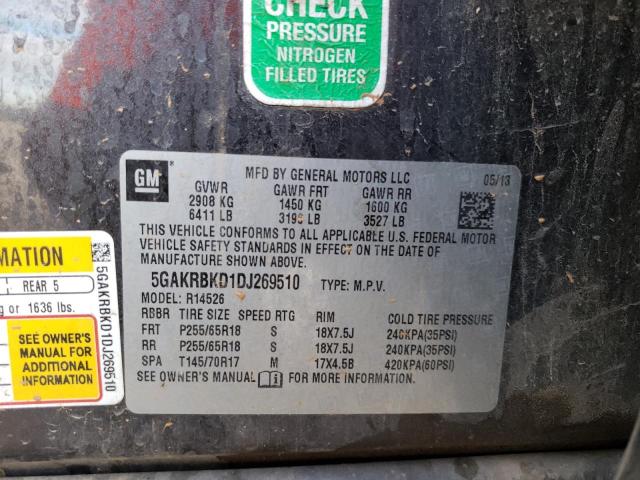 Photo 10 from auction – 2013 BUICK ENCLAVE with VIN 5GAKRBKD1DJ269510