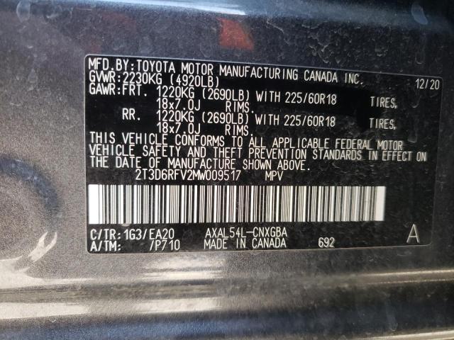 Photo 10 from auction – 2021 TOYOTA RAV4 LIMIT with VIN 2T3D6RFV2MW009517